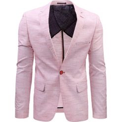 Marynarki męskie: Marynarka męska casual różowa (mx0381)