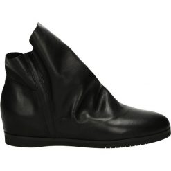 Botki - S150 VIT NERO. Czarne botki damskie skórzane Venezia. Za 319,00 zł.