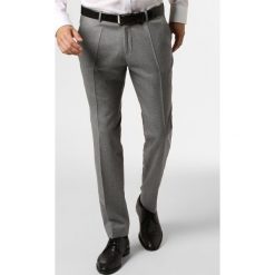 Savile Row - Męskie spodnie od garnituru modułowego – Cruz, szary. Szare spodnie męskie s, z wełny, eleganckie. Za 449,95 zł.