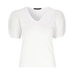 Happy Holly Bluzka z dekoltem w serek Melissa złamana biel female biały 44/46. Białe bluzki damskie Happy Holly, bez wzorów, z gumy, z dekoltem w serek. Za 119,00 zł.