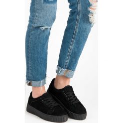 Trampki damskie slip on: Zamszowe trampki na platformie LILAH