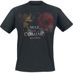 T-shirty męskie z nadrukiem: Gra o Tron War Is Coming T-Shirt czarny