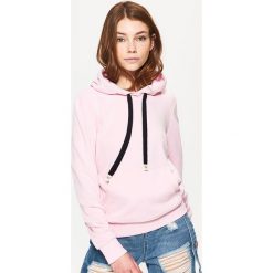 Bluzy rozpinane damskie: Bluza kangurka - Różowy