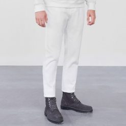 Spodnie carrot - Jasny szary. Szare spodnie damskie Reserved, m, bez wzorów. Za 169,99 zł.
