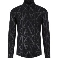 Koszula Armani Exchange 3HZC35 ZNLFZ 7221. Czarne koszule męskie Armani Exchange, m, bez wzorów, z elastanu, casualowe, bez kołnierzyka, bez rękawów. W wyprzedaży za 289,00 zł.
