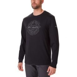 Koszulka longsleeve Columbia Cades Cove 1860813010 - czarny. Czarne koszulki męskie Columbia, s, bez wzorów, bez kołnierzyka, bez rękawów. Za 101,59 zł.