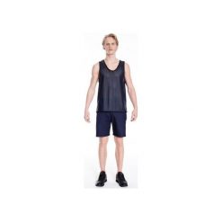 T-shirty męskie: Tank top z perforowanej skóry ekologicznej |GRANATOWY|