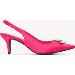 Czółenka: NA-KD Shoes Czółenka na niskim obcasie ze zdobieniem – Pink