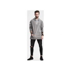 Bluza męska Ashen. Szare bluzy męskie Ortiz®, m, z nadrukiem, klasyczne, z kapturem, z długim rękawem, długie, bez kaptura. Za 249,00 zł.