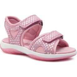 Sandały SUPERFIT - 4-09128-55 Rosa. Różowe sandały dziewczęce Superfit, ze skóry, bez zapięcia. Za 249,00 zł.