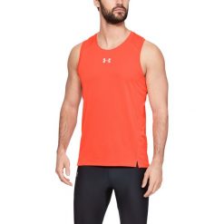 Under Armour Qualifier Podkoszulek Pomarańczowy. Pomarańczowe podkoszulki męskie Under Armour, l, bez wzorów, z elastanu, bez kołnierzyka. Za 206,95 zł.