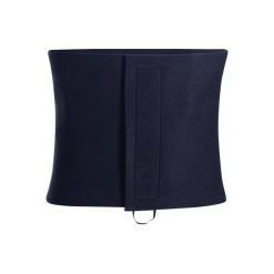 Pas neoprenowy typu sauna fitness cardio. Czarne plecaki męskie DOMYOS, ze skóry. Za 19,99 zł.