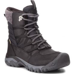 Śniegowce KEEN - Hoodoo III Lace Up 1017728 Black/Magnet. Czarne kozaki damskie Keen, na zimę, ze skóry, bez zapięcia. W wyprzedaży za 469,00 zł.