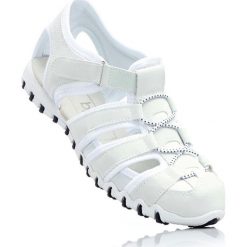 Sandały bonprix biały. Białe buty sportowe damskie marki bonprix, na sznurówki. Za 74,99 zł.