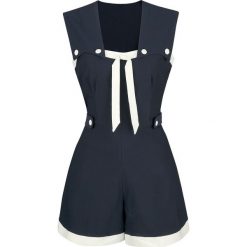 Voodoo Vixen Marine Playsuit Kombinezon niebieski. Niebieskie kombinezony damskie Voodoo Vixen, s, marine, z krótkim rękawem, krótkie. Za 199,90 zł.