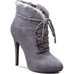 Botki GUESS - Sidelia FLSID4 SUE9 DGREY. Szare buty zimowe damskie marki Guess, ze skóry ekologicznej, na obcasie. W wyprzedaży za 559,00 zł.