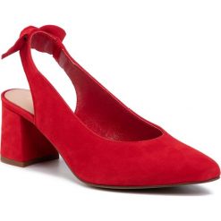 Sandały LASOCKI - 71296-02 Red. Czerwone klapki damskie Lasocki, bez wzorów, ze skóry, bez obcasa, na obcasie. Za 199,99 zł.