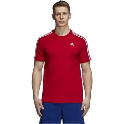 MĘSKA KOSZULKA ADIDAS ESSENTIAL 3-STRIPES (S). Koszulki męskie Adidas, s, w paski, z bawełny, klasyczne, z klasycznym kołnierzykiem, bez rękawów. W wyprzedaży za 99,99 zł.