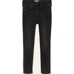 Pepe Jeans - Jeansy dziecięce Pixlette 128-180 cm. Czarne jeansy dziewczęce Pepe Jeans, bez wzorów, z elastanu, z podwyższonym stanem. Za 279,90 zł.