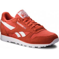 Buty Reebok - Cl Leather Mu CN5014 Carotene/White. Pomarańczowe półbuty męskie Reebok, ze skóry, bez zapięcia. W wyprzedaży za 269,00 zł.
