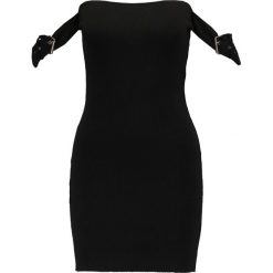 Sukienki: Missguided BARDOT RIBBED BUCKLE SLEEVE Sukienka z dżerseju black