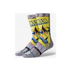 Stance Wolverine Comic Skarpetki Żółty Szary. Szare skarpetki męskie Stance, bez wzorów, z elastanu. Za 94,95 zł.