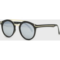 Kazar Studio - Okulary przeciwsłoneczne. Czarne okulary przeciwsłoneczne damskie Kazar Studio, okrągłe. W wyprzedaży za 139,90 zł.