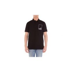 Koszulki polo z krótkim rękawem Love Moschino M830411E1809. Czarne koszulki męskie Love Moschino, xl, bez wzorów, z krótkim rękawem. Za 1001,81 zł.