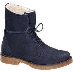 Botki damskie: botki damskie 5th Avenue granatowe