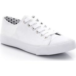 Tenisówki płócienne 26-39. Szare buty dziewczęce sportowe marki La Redoute Collections, z bawełny, na sznurówki. Za 44,06 zł.