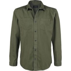 Produkt Aston Shirt Koszula oliwkowy. Zielone koszule męskie na spinki Produkt, s, z koszulowym kołnierzykiem, z długim rękawem. Za 62,90 zł.