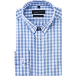 Koszula SIMONE KDWR000232. Niebieskie koszule męskie Giacomo Conti, m, bez wzorów, z bawełny, sportowe, button down, z długim rękawem. Za 149,00 zł.