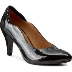 Półbuty CAPRICE - 9-22400-29 Black Pat. Comb 052. Czarne creepersy damskie Caprice, ze skóry ekologicznej, na obcasie. W wyprzedaży za 199,00 zł.