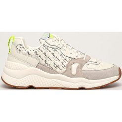 Pepe Jeans - Buty Harlow Mania. Białe buty sportowe damskie Pepe Jeans, bez wzorów, z jeansu, sportowe. W wyprzedaży za 258,90 zł.