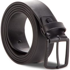 Pasek Męski LACOSTE - RC1644 Black H02. Czarne paski męskie Lacoste, w paski, ze skóry. W wyprzedaży za 199,00 zł.