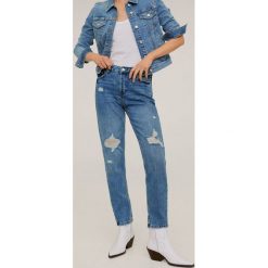 Mango - Jeansy Relax. Niebieskie jeansy damskie Mango. W wyprzedaży za 69,90 zł.
