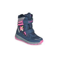 Śniegowce Dziecko Kangaroos FLASHY SL RTX. Niebieskie kozaki dziewczęce KangaROOS, bez wzorów, bez obcasa. Za 279,00 zł.