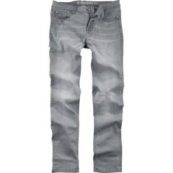 Shine Original Woody - Slim Fit Jeansy szary. Szare jeansy męskie Shine Original, na imprezę, z aplikacjami, z jeansu, długie. Za 164,90 zł.