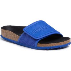 Klapki BIRKENSTOCK - Tema 1015952 Ultra Blue. Niebieskie klapki damskie Birkenstock, bez wzorów, ze skóry ekologicznej, bez obcasa. W wyprzedaży za 269,00 zł.