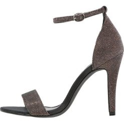 Sandały damskie: ONLY SHOES ONLARTSY Sandały na obcasie bronze glitter