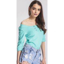 Miętowy T-shirt Unwavering. Zielone t-shirty damskie marki other, m, z dzianiny, z okrągłym kołnierzem. Za 29,99 zł.