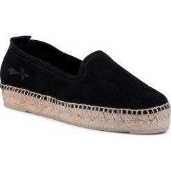Espadryle MANEBI - Slippers W K 1.0 N0 Black. Czarne espadryle damskie Manebi, bez wzorów, ze skóry, bez obcasa. W wyprzedaży za 299,00 zł.