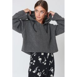 Bluzy damskie: Native Youth Bluza z kapturem Sherpa – Grey