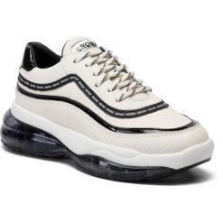 Sneakersy BRONX - 66260-GH BX 1562 Off White/Black. Białe półbuty damskie Bronx, ze skóry ekologicznej. W wyprzedaży za 389,00 zł.