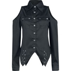Gothicana by EMP Mandra Bluzka damska czarny. Czarne bluzki damskie marki Gothicana by EMP, xl, bez wzorów, bez kołnierzyka, z długim rękawem. Za 109,90 zł.