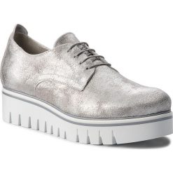 Oxfordy TAMARIS - 1-23710-30 Silver Metall 933. Szare półbuty damskie Tamaris, bez obcasa, bez zapięcia. W wyprzedaży za 199,00 zł.