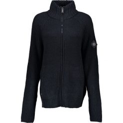 Golfy męskie: Sweter rozpinany „Kaeden” w kolorze granatowym