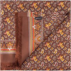 Szal męski 86-7M-S40-X01. Pomarańczowe szaliki męskie Wittchen, bez wzorów, z jedwabiu, eleganckie. Za 169,90 zł.