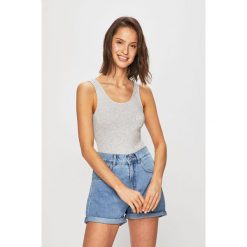 Tally Weijl - Top. Szare bluzki damskie TALLY WEIJL, s, z nadrukiem, z elastanu, z okrągłym kołnierzem. W wyprzedaży za 24,90 zł.
