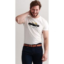 T-shirt w kolorze kremowym. Białe t-shirty męskie TATUUM, m, bez wzorów, z bawełny, z okrągłym kołnierzem. W wyprzedaży za 49,95 zł.
